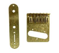 perfeclan Piastra ponte sella 6 corde Parti professionali robuste Parti piastra ponte chitarra elettrica Ricambio per, Oro