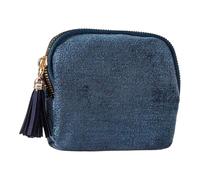 Perfeclan Piccolo Organizer da Viaggio per Gioielli, Collana con 5 Scomparti, Custodia per Gioielli, Borsa portaoggetti per Mamma, Moglie, Articoli Essenziali, Buio Profondo