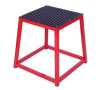 Perfeclan Plyometric Jump Box Fitness Esercizio Attrezzatura Multifunzione Piattaforma Plyometrica in Acciaio Step Up Box per Allenamento della a Casa, 45 Centimetri
