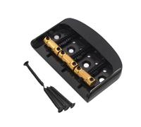 perfeclan Ponte per chitarra elettrica, parti per chitarra, piastra per corde, facile installazione, professionale, leggero, robusto, strumenti per liutaio, Nero