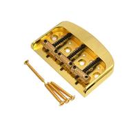 perfeclan Ponte per chitarra elettrica, parti per chitarra, piastra per corde, facile installazione, professionale, leggero, robusto, strumenti per liutaio, D'oro