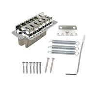 perfeclan Ponte tremolo per chitarra, di ponte tremolo a singolo oscillante, accessori, metallo, portatile a 6 corde per manutenzione, spettacoli, prove, Argento