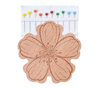 perfeclan Porta-aghi portatile con spillo, piccolo strumento da cucito portatile con kit di spilli, strumenti per il cucito, Flower a