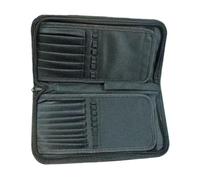 perfeclan Porta pennelli da viaggio per pennelli da trucco, custodia protettiva per articoli artistici, 15 scomparti per riporre oggetti per manicure