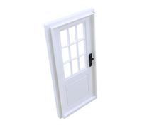 Perfeclan Porta per casa delle Bambole in 1:12, mobili per casa delle Bambole in Miniatura, Collezione di Oggetti di Scena per la Fotografia, Modello, Colore Bianco