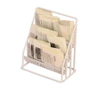 Perfeclan Portariviste per casa delle Bambole 1:12, Decorazione per casa delle Bambole, Organizer per giornali in Miniatura per Tavolo di Sabbia, Decorazione, Bianco