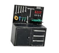 Perfeclan Portautensili da Garage in 1/64, Modello Realistico di armadietto portautensili per officine di Riparazione, parcheggi, Nero Vecchio