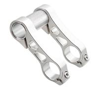 Perfeclan Prolunghe per Manubrio Bici, Estensione Manubrio, robuste, Regolabili, Staffa, estensori per Attacco Manubrio Bici per la Maggior Parte delle, Argento