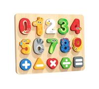 Perfeclan Puzzle di Animali con Numeri, Educativo Precoce per Ragazzi E Ragazze di 1, 2 E 3 Anni