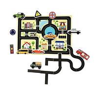 perfeclan Puzzle Giocattolo Educativo Sussidi Didattici Regali Modello di Veicolo Soft Rail Multiuso Bagno Acqua Giocattoli per Giochi Attività