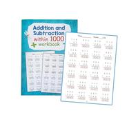 perfeclan Quaderno di esercizi di matematica, giochi di apprendimento per addizione e sottrazione, test di velocità entro 1000 numeri, esercizi di matematica