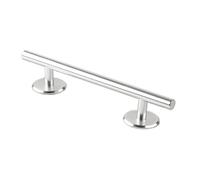 Perfeclan Rampa in Metallo con Binario Rotondo per Ostacoli per Fingerboard, Ottimo Accessorio per l'allenamento, Binario per Mini Skateboard da Dito, Argento 20 Cm