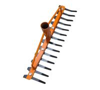 Perfeclan Rastrello da Giardino Rastrello Ad Arco Rastrello per Terreno Rastrello Antierba Strumento in Acciaio al Manganese per Rimuovere Foglie E Allentare Il, Senza Maniglia