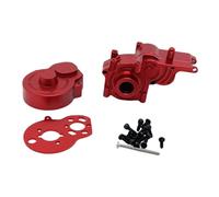 Perfeclan RC Car Gearbox Housing Cover in Lega di Alluminio con Copertura Trasmissione Cambio E di Protezione per Auto Telecomandata Adatto per Manutenzi, Rosso