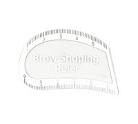 perfeclan Righello per modellare le sopracciglia, guida rapida per il posizionamento dello stencil, righello per la mappatura delle sopracciglia ad arco per, 5.5 X 3.5 Cm