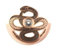 Perfeclan Rotore di movimento per orologi, massa oscillante per orologi meccanici, accessori, rotore a martello automatico con motivo a serpente per NH36 NH38, Rosa