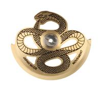 Perfeclan Rotore di movimento per orologi, massa oscillante per orologi meccanici, accessori, rotore a martello automatico con motivo a serpente per NH36 NH38, D'oro