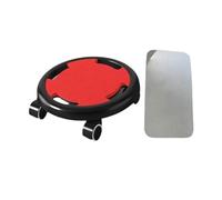 Perfeclan Rullo per Allenamento Addominale, Ruota per Muscoli Addominali, 4 Ruote universali, Dischi scorrevoli Antiscivolo per rulli Fitness, per Donne e, Nero