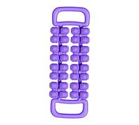 perfeclan Rullo per massaggio rilassante per il corpo, strumento per massaggio alle gambe, esercizi con 32 punti di rotolamento, tessuto profondo per piedi, Viola