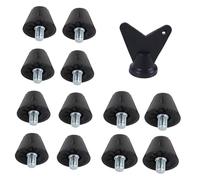 Perfeclan Scarpe da Calcio con Puntale da Rugby, stabili, con Chiave M5, Accessori di Ricambio filettati per Scarpe da Ginnastica Sportive, Allenamento e, Style B