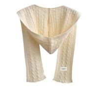 Perfeclan Sciarpa con cappuccio in maglia, passamontagna invernale, copricapo, scialle, scaldacollo, sciarpa con cappuccio per lo shopping autunnale, Albicocca