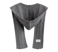 Perfeclan Sciarpa con cappuccio in maglia, passamontagna invernale, copricapo, scialle, scaldacollo, sciarpa con cappuccio per lo shopping autunnale, Grigio