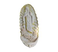 Perfeclan Scultura di acquasantiera, Piccola statuina, Decorazione cattolica, Statua erogatrice di Acqua Santa per Ingresso, Camera da Letto, presepe, Festa