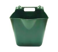 Perfeclan Secchio Alimento Cavalli Secchio Mangiatoia Appendibile Recinzione Secchio Misuratore Animali Gancio Robusto PP Facile Pulizia Adatto a Cavalli Capre, 14 Litri