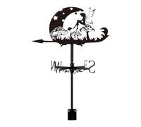 Perfeclan Segnavento in Ferro Resistente Decorazione da Giardino con Indicatore Direzione Accessorio Ornamentale Ideale per Installazione Sempli, Fata