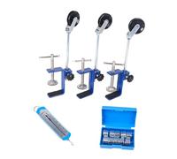 Perfeclan Set di esperimenti di Fisica con Asta di Supporto, puleggia Fissa, dimostrazione Pratica, Attrezzatura didattica di Meccanica Robusta per Bambini in, Type B Blue