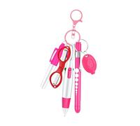 perfeclan Set di penne per infermiere Set di clip per portachiavi infermieristico Regalo per infermiere Penne per per infermieri Penna a sfera retrattile, Rosa