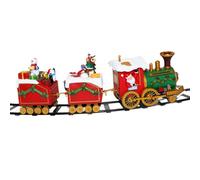 Perfeclan Set di Treni di Natale, Gioco Treno Classico con Luci e Suoni Set Natalizio di Binari, Trenino Elettrico Natalizio, Trenino Natalizio Regalo per Bambini Natalizio, Ragazzi e Ragazze