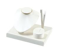 Perfeclan Set espositore per Gioielli, Elegante e Decorativo, Organizer per riporre collane, per fiere, casa, Camera da Letto, Compleanno, Bianco