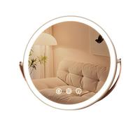 perfeclan Specchio per il trucco con luci specchio vanità facile trasporto specchio da controsoffitto Specchio cosmetico pratico per il dormitorio domestico del, Bianco