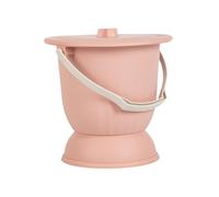 perfeclan Sputacchiera orinatoio con coperchio portatile padella comodino comoda secchio 4,5L vasino secchio vasino per donna uomo casa, Rosa