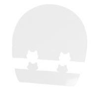 Perfeclan Strumento di Posizionamento del Tennis Tavolo Guida per La Collocazione della Gomma Accessorio Professionale in Acrilico Facile da Pulire Riutilizzabi, Grande E Corto