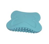 perfeclan Strumento Gua Sha Strumento per massaggio manuale Impugnatura comoda Antiscivolo Spazzola pratica Tavola Guasha in silicone per ufficio Viaggio Regalo, Blu