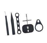 Perfeclan Strumento per Lo smontaggio della Ruota da Pesca, Chiave per Ruote, estrattore di Cuscinetti per la Pesca sul Ghiaccio in Acqua salata, Nero