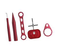 Perfeclan Strumento per Lo smontaggio della Ruota da Pesca, Chiave per Ruote, estrattore di Cuscinetti per la Pesca sul Ghiaccio in Acqua salata, Rosso