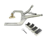 perfeclan Strumento portatile per la pressatura dei tasti con 4 supporti, leva di rilascio e metallo compatto per l'installazione dei tasti, strumento per