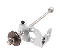 Perfeclan Supporto Motore per Auto RC, Base di Montaggio 1/28, Albero di Trasmissione Centrale, ingranaggio Motore per 284131 K989, Argento