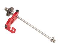 Perfeclan Supporto Motore per Auto RC, Base di Montaggio 1/28, Albero di Trasmissione Centrale, ingranaggio Motore per 284131 K989, Rosso