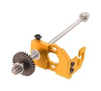 Perfeclan Supporto Motore per Auto RC, Base di Montaggio 1/28, Albero di Trasmissione Centrale, ingranaggio Motore per 284131 K989, Oro