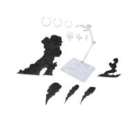 Perfeclan Supporto per Action Figure, Supporto per Bambole con Effetti Fumo, Montaggio per Oggetti da Collezione, Base Porta espositore, espositore per Modelli, Nero