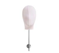 perfeclan Supporto per espositore per cappelli con testa di manichino, modello, multiuso, per parrucche e cappelli, per realizzare acconciature, saloni di, Bianco
