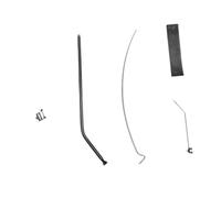 Perfeclan Supporto per Lampada da Campeggio, palo Pieghevole, Supporto per Lanterna per Pesca, Giardino, Barbecue, Viaggi, Nero 1 Sezione