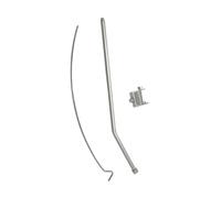 Perfeclan Supporto per Lampada da Campeggio, palo Pieghevole, Supporto per Lanterna per Pesca, Giardino, Barbecue, Viaggi, Sezione Argento 1