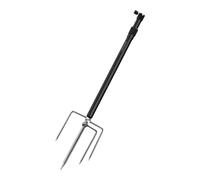 Perfeclan Supporto per Lanterna da Campeggio, picchetto da Terra, Supporto per Luce Multiuso, Attrezzatura da Campeggio, portalampada da Pesca per Pesca, Nero