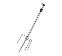 Perfeclan Supporto per Lanterna da Campeggio, picchetto da Terra, Supporto per Luce Multiuso, Attrezzatura da Campeggio, portalampada da Pesca per Pesca, Argento