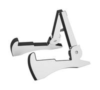 perfeclan Supporto pieghevole per chitarra, antiscivolo, accessori per strumenti musicali portatili per banjo, ukulele, casa, concerto, Argento